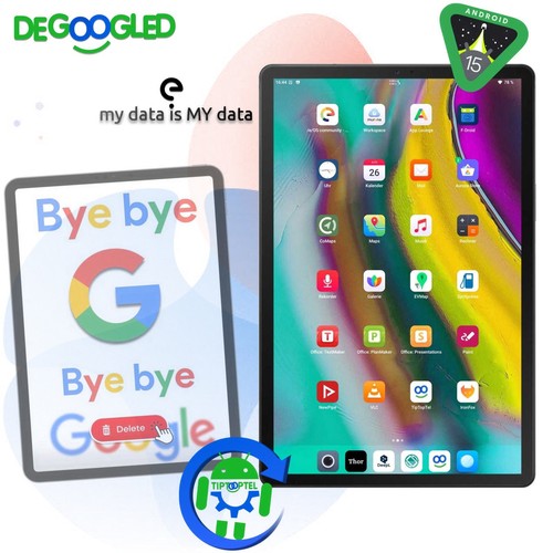 Degoogled samsung 5 - degoogled, 10.5"