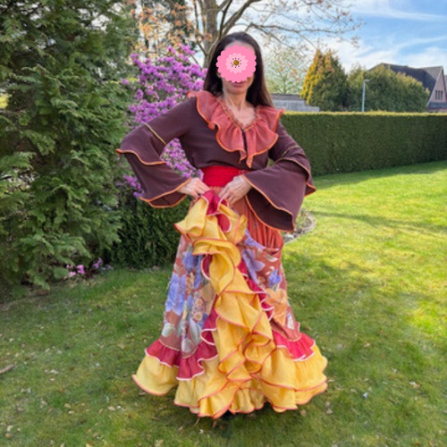 Bluse gypsy stil flamenco - bluse,,
