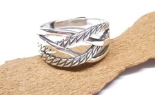 Silberring mit gedrehtem