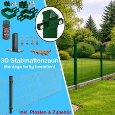3D Stabmattenzaun Set