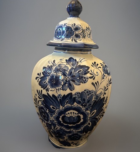 Delft blauw handwerk vase - ,