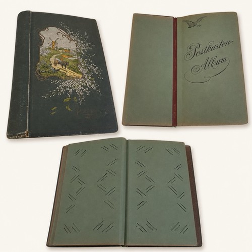 Altes postkartenalbum leer - postkartenalbum,