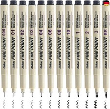 EUZUXU 12 Stück Fineliner