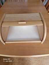 Wunderschöner Roll-Brotkasten aus hellem Holz