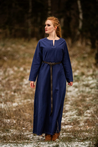 Wikinger unterkleid blau - wikinger,