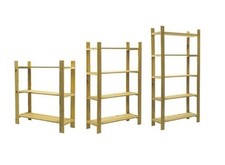 MASSIVHOLZ LAGERREGAL STANDREGAL BÜCHERREGAL GARAGE HOLZREGAL LATTENROST