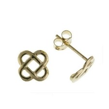 Gelbgold Keltische Ohrringe