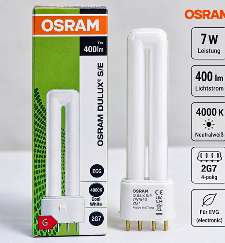 Osram dulux 840 2g7 - osram, 7w/840