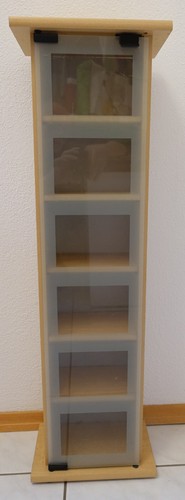 Regal mit glastür buche - regal, 5