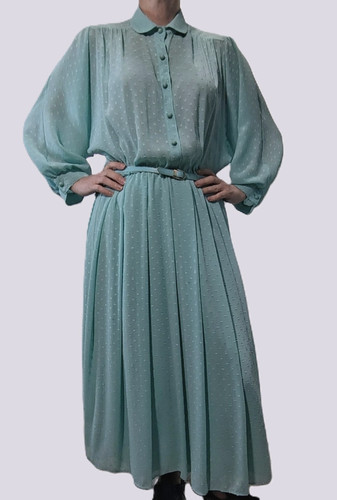 Oyster struktur kleid hellblau - oyster,