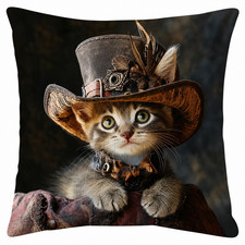 Dekokissen Katze Vintage