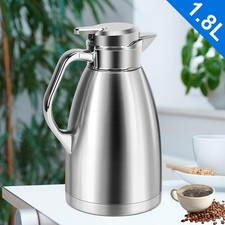 1.8 Liter Edelstahl-Isolierkanne Thermoskanne Kaffeekanne Thermo Teekanne Kanne