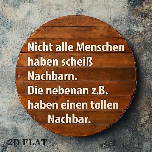 Blechschild rund nicht alle