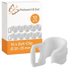 10x Zelt-Clip Kunststoffhaken
