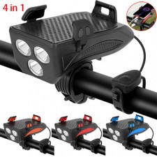 4in1 Fahrrad Scheinwerfer Frontlicht Powerbank Handyhalterung Lenker Halterung