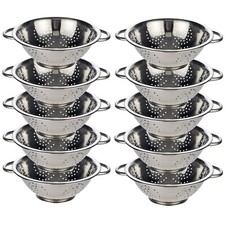 Küchensieb Abtropfsieb Edelstahl Salat Nudel Seiher Sieb 24cm Gastro (1 bis 10x)