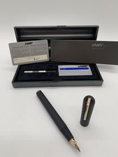 Mario Bellini LAMY Persona Imporium Füllhalter 585 Goldfeder Schwarz Gold Papier
