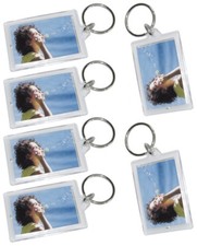 Schlüsselanhänger aus Acryl für Foto in 3x4 cm Hotel Werbung Schlüssel Anhänger