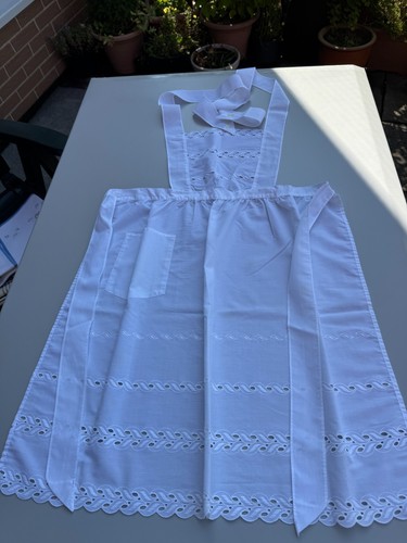 Vintage schürze weiß - schürze,