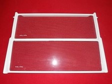 Safety Glass Einlegeboden Kantensch. 2tlg.  Kühlschr. Ersatzt. 48,5x32,5/45x16,5