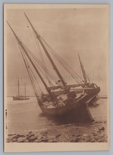 Segelschiff land elbe - an,