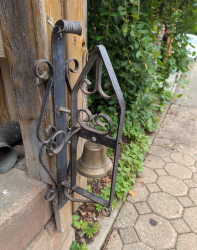 Alte wandglocke aus messing - alte,