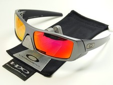 Oakley Gascan Grey Ruby Polarized Sonnenbrille Fuel Cell Batwolf Breadbox Splice