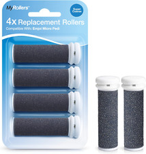 My Rollers™ Mineral Ersatzrollen (Grau) Für Emjoi Micro Pedi Im 4Er-Pack | Sehr 