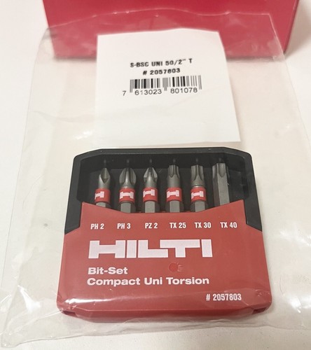 Hilti bit set - bit, uni