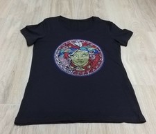 Seltenes  altes Medusa - Versace - T-Shirt , bunte Glitzersteinen , nie getragen