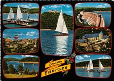HE025-Ansichtskarte Edertal Edersee Waldeck-Frankenberg Nationalparkgemeinde BRD