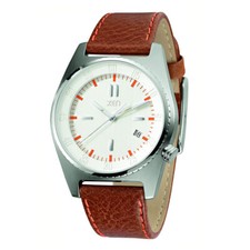 XEN Herrenuhr braun/weiß