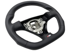 AUDI A3 8L 8P A4 8E A6 4B Leder Lenkrad Lederlenkrad Daumen ABGEFLACHT S-Line