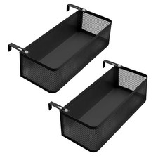 1/2X Hängekorb Metall Schrankkorb Einhängekorb Regalkorb Aufbewahrungskorb DE