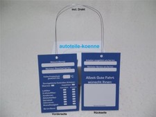 20x Ölzettel Ölwechselzettel