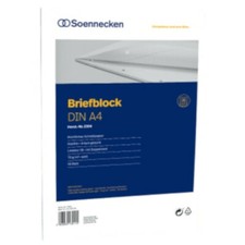 10 x Briefblock Schreibblock Notizblock A4 kariert weiss recycling 50 Blatt 70g