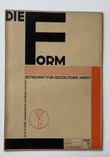 Die Form 10 / 1926 - Einband Joost Schmidt / Bauhaus - Typografie, Architektur
