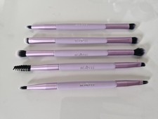 SET LIDSCHATTENPINSEL MAKE-UP PINSEL IN LILA DOPPELSEITIG VON BEASOFEE 5 PINSEL 