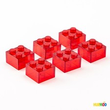 Lot lego transparent red - lot, of
