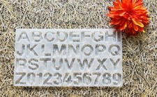 Silikonform Raysin Gips Gießen Beton Buchstabenmatte