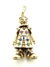 9kt Gold Clown Anhänger Gold