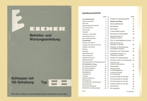 Eicher 3423 3351 3251 3551 - eicher,