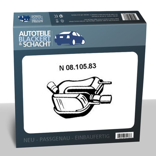 Auspuff endtopf für - endtopf, opel
