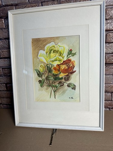 Original aquarellbild rosen - original,