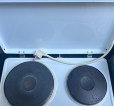 Elektrisch Kochplatte 2000W Doppel Herdplatte Camping Herd Kochfeld Weiß-