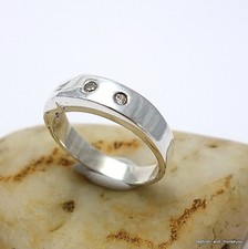 schlichter Band Ring Zirkonia