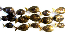 Fisch Schule Wand Skukptur Metallkunst