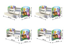 Kinderbett 70x140, 80x160