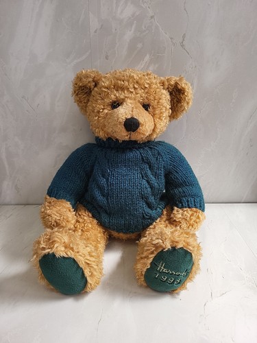 Harrods teddybär 1998 - teddybär, grün