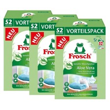 Frosch sensitiv Waschpulver Aloe Vera 3,43kg - Hohe Waschkraft (3er Pack)